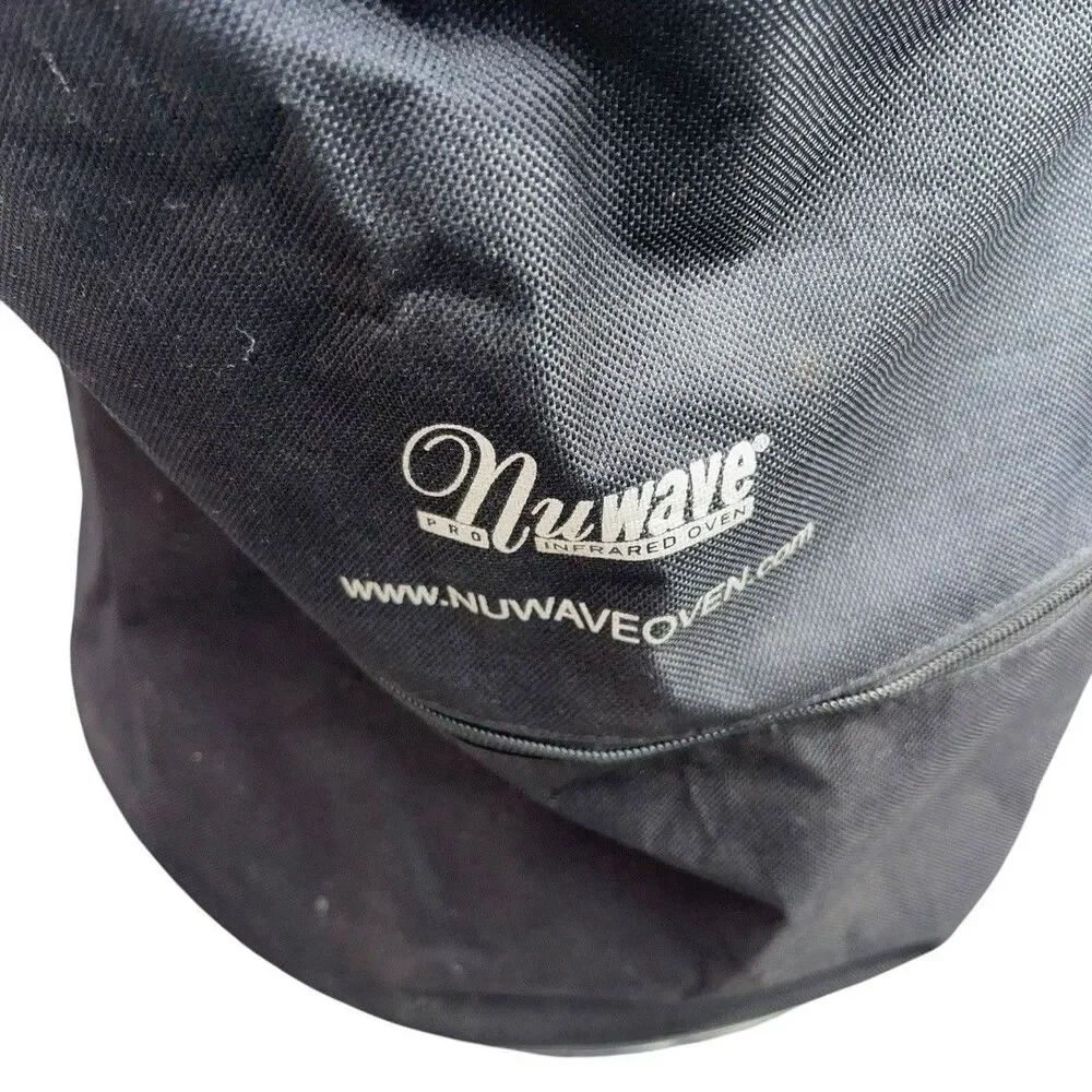 NuWave Pro Infrared Oven Storage Bag Travel Carrying Case Black Canvas